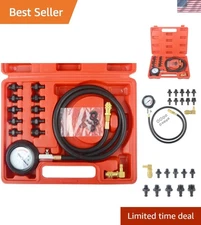 Comprehensive Oil Pressure Testing Kit with 90-Degree Adaptor for Tight Spaces