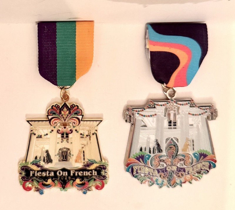 Fiesta On French Mardi Gras Event Fiesta Medal San Antonio  2025 & 2026