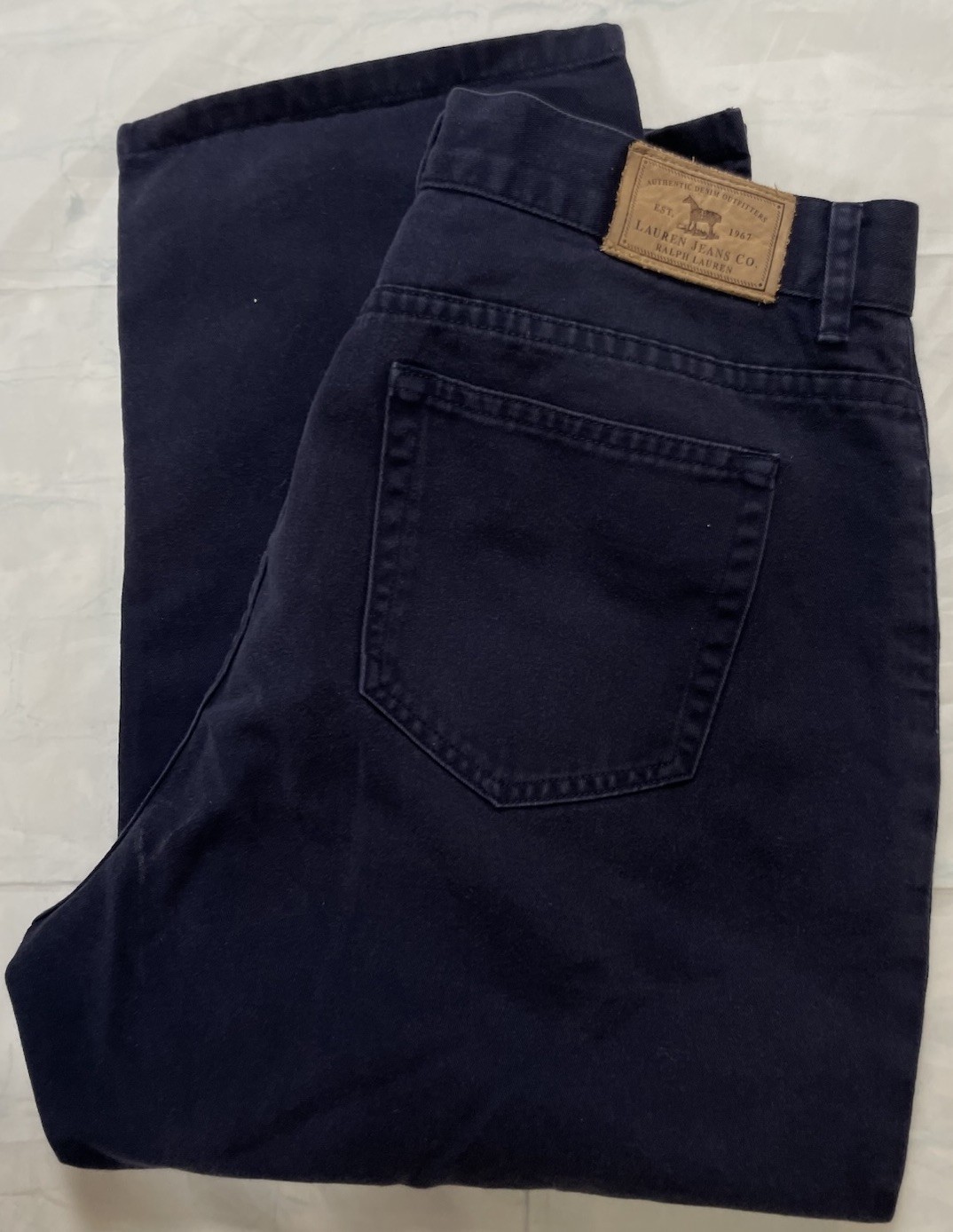 Lauren Jeans Ralph Lauren LRL Women’s 8 Capri Mid Rise Navy Denim Ladies Casual thumbnail 16