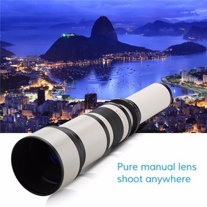 Telescope 650-1300mm F8.0-16 Telephoto Manual Zoom Lens for Camera | eBay