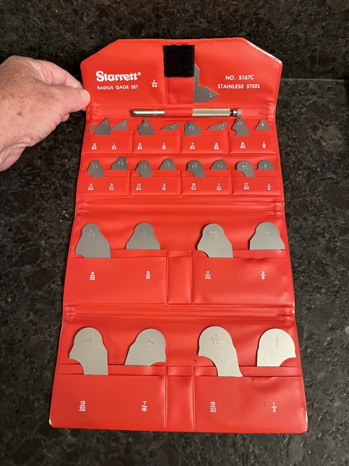 Starrett Radius Gage set S167C New