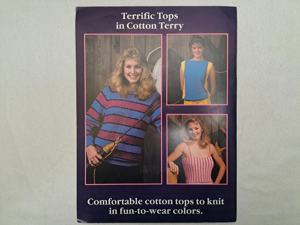 Caron Cotton Terry Leaflet - Terrific Tops For Sun and Fun #540 - Image 2 of 3