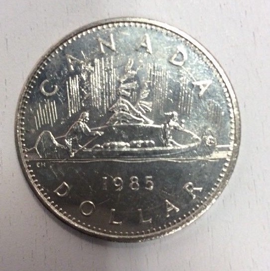 1985 $1 Canada Dollar Voyageur Canoe Coin Gnumismatist | eBay