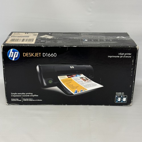 Brand New! HP DeskJet D1660 Inkjet Printer w/Ink 884420931386 eBay