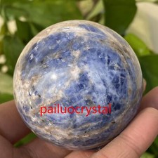 1pc 260g Natural sodalite Ball Quartz Crystal Sphere Gem Reiki Healing 58mm L21