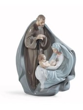 Lladrò Figura Presepe Sacra Famiglia natale La nascita di Gesù porcellana h28 cm