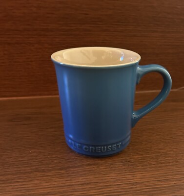 Le Creuset Azure Blue Stoneware Coffee Tea Cup Mug