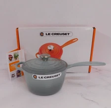 Le Creuset Signature Cast Iron 2.25 Quart Saucepan, Sea Salt - New