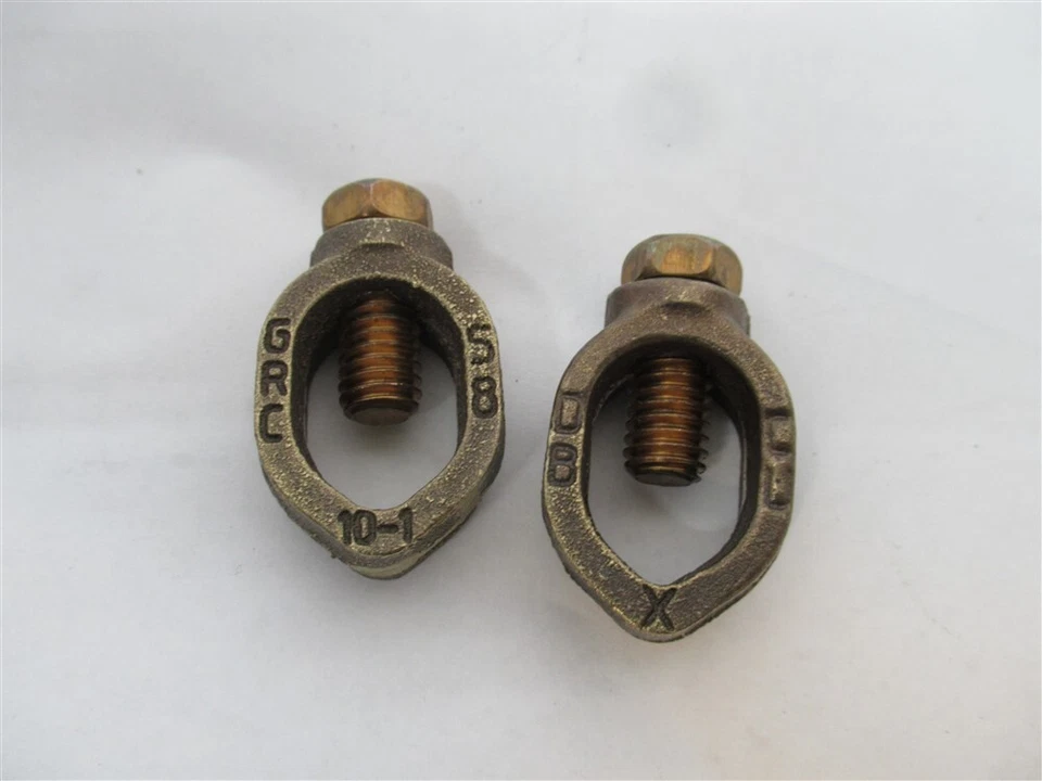 Burndy GRC58 , 5/8" Mechanical Ground Rod Clamp , Copper , (PK 2)