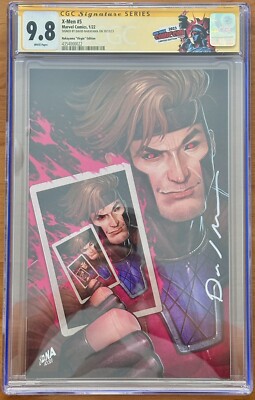 MARVEL  X-MEN #5 UNKNOWN COMICS VIRGIN GAMBIT CGC SS 9.8 SIGNED DAVID NAKAYAMA