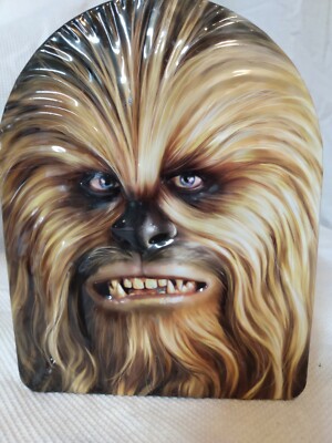 chewbacca chewing tobacco Star Wars Lunch Box Metal Tin Box 3-D Front 8