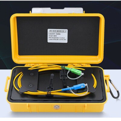 Câble De Lancement OTDR 150M - Boîte De Raccordement Fibre Monomode SC/UPC-SCAPC, Test Précis