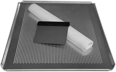 LEHRMANN 3-teiliges Backset - Lochblech 42,5 x 36 cm, Silikonmatte, Abstecher
