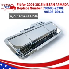 Rear Tailgate Release Handle w/o Camera Hole For 2004-2013 Nissan Armada Chrome