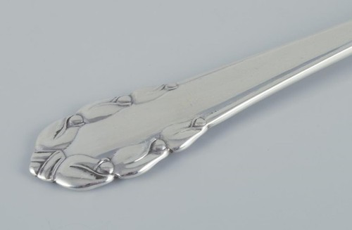 Georg Jensen, complete twelve-person ‘Lily of the Valley’ fish cutlery. - Picture 6 of 7