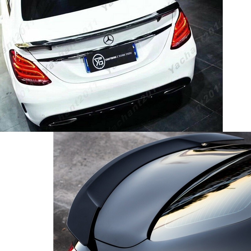 Spoiler extra largo Renntech style adatto per Mercedes Classe C W 205 C63 C20 foto 4
