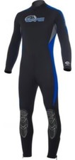 Bare 3/2mm Velocity, Junior Full Wetsuit Size 10YRS, Black, Royal Blue and Gray