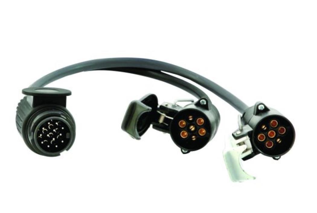 13 Pin Plug to 7N and 7S Coupling Socket Caravan Towing Lead Conversion B771350