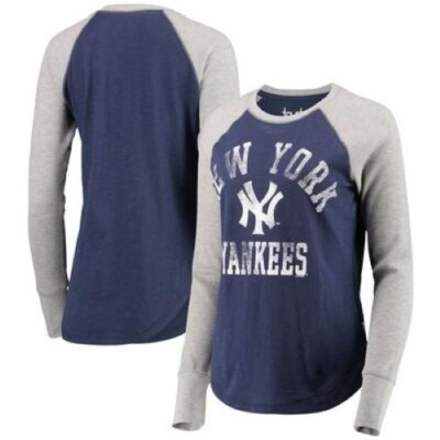 New York Yankees MLB Touch Stadium Women s Waffle Raglan T-Shirt