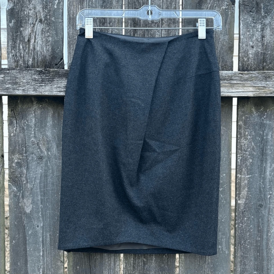 Falda lápiz Jil Sander gris lana cachemir pequeña