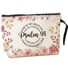 Inspirational Christian Gifts for Women Makeup Bag Motivational Religious Gif...