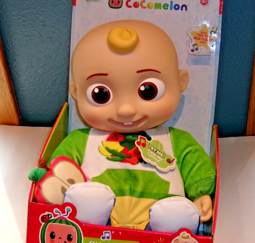CoComelon Snack Time JJ Plush Singing Baby Doll Toy, Yes Yes Vegetables NIB - Picture 2 of 6