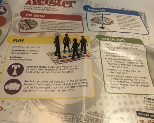 Twister*Game Funny Kids Family Body Twister*Moves Mat Board Game Sport Toy. - 第 3/6 張圖片