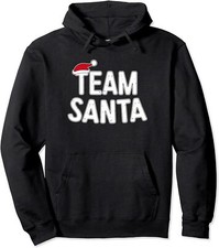 Team Santa Merry Christmas Funny Xmas Gift Unisex Hooded Sweatshirt