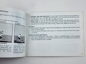 Nintendo NES GOLF Black Label Manual Instruction Booklet Only Vintage 1985