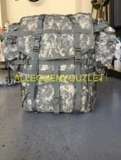 COMPLETE US MILITARY MOLLE II ACU Large Rucksack Field Pack Frame Pouches Straps