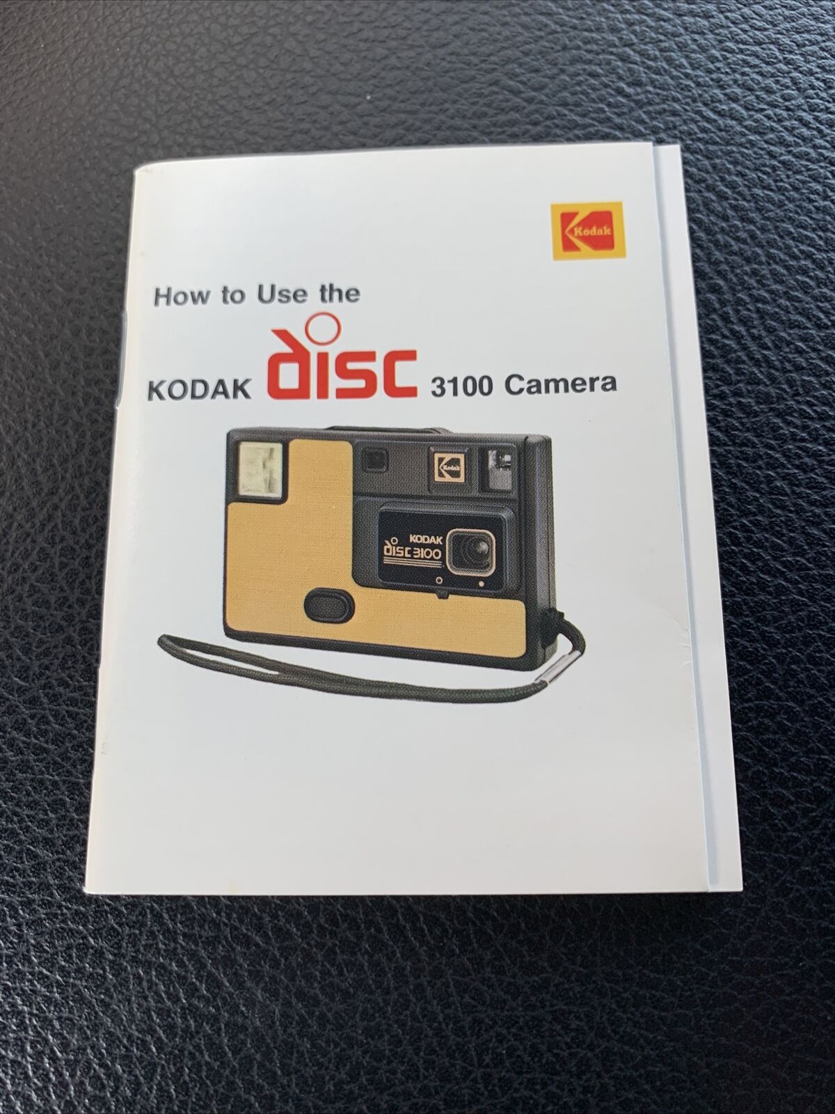 Kodak Disc 3100 Camera Instruction Manual Booklet Insert Only (J