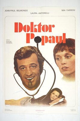 DOCTEUR POPAUL / SCOUNDREL IN WHITE / HIGH HEELS movie exYU poster 1972 BELMONDO