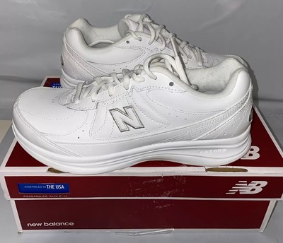 New Balance Men's 577 V1 Lace-Up Walking Shoe, White/White, 7.5 US PREOWNED | eBay