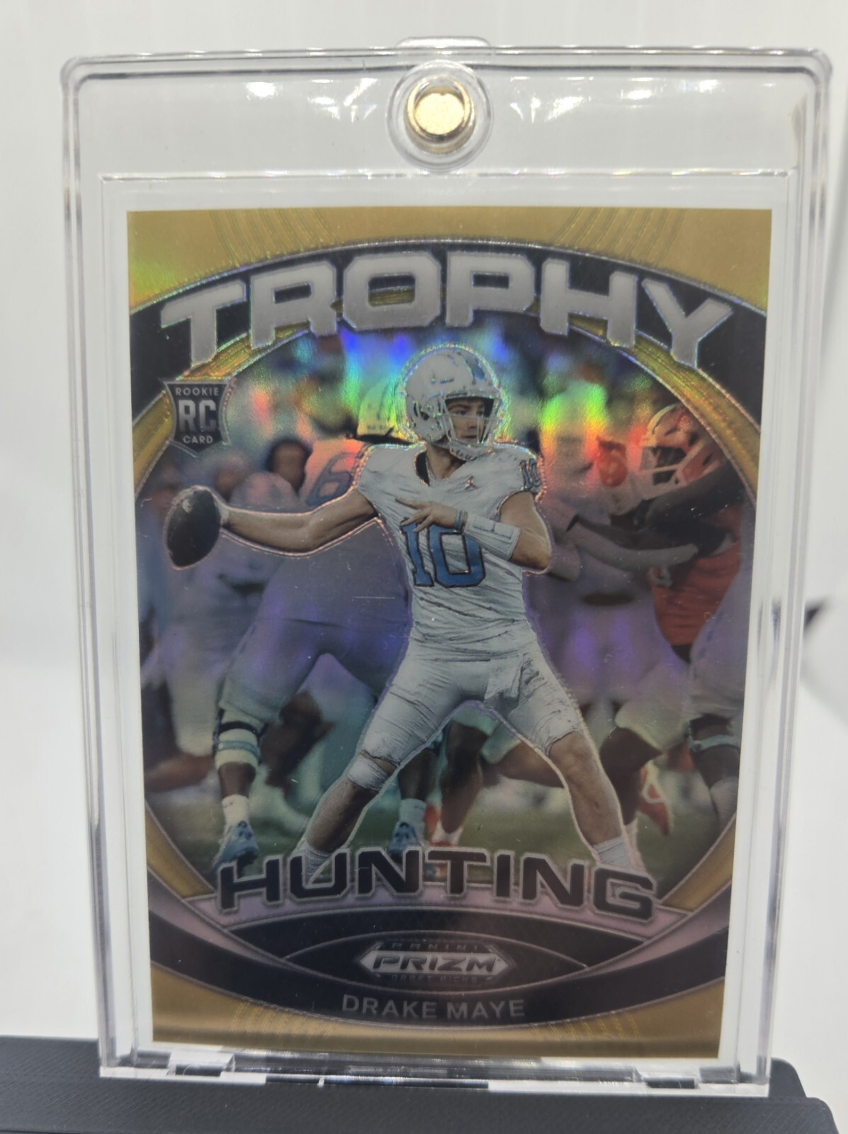 2024 PANINI PRIZM DRAFT PICKS GOLD TROPHY HUNTING ROOKIE DRAKE MAYE 2/10