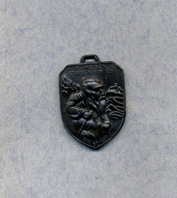 ULLR -- in my mountains I am your protection - pendant -- patron saint -