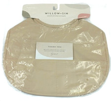 WILLOW SIM Waterproof Bib w/Food Catcher Set Of 2 Baby Toddler Irish Cream New