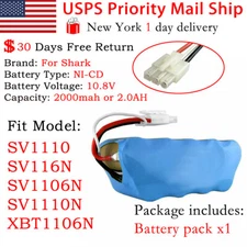Battery for Shark XBT1106N SV1110 SV1106N SV1110N SV11O6N SV116N Freesty