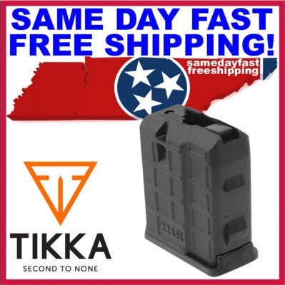 Tikka Black Polymer 5-Round 22LR Magazine for Tikka T1X, S545209357 SAME DAY FAS