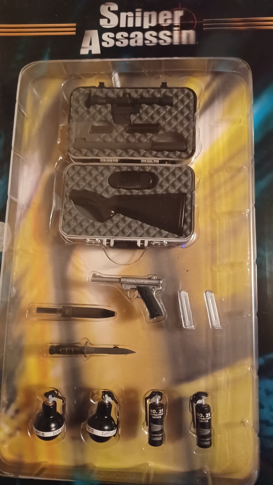 RARE ELITE FORCE TERMINATE SNIPER ASSASSIN LUCIFER 12 INCH ACTION FIGURE