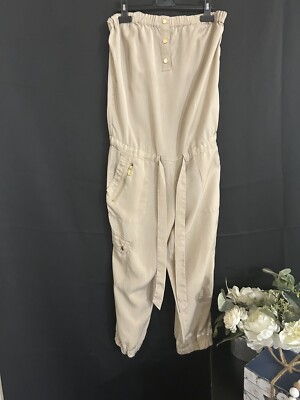 CACHE WOMAN JUMPER  SMALL BEIGE.TENCEL  RN 74578