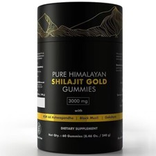 Pure Himalayan Shilajit Gummies Gold No Added Sugar I AshPure Himalayan Shilajit