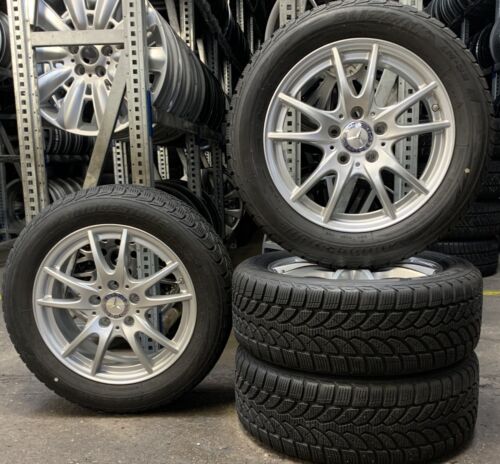 4 Orig Mercedes-Benz winter wheels 205/55 R16 91H A W176 B W246 CLA C117 A24640113 - Picture 1 of 3