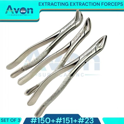 Dental Extracting Forceps # 150 151 &23-Extraction Dental Instrument German
