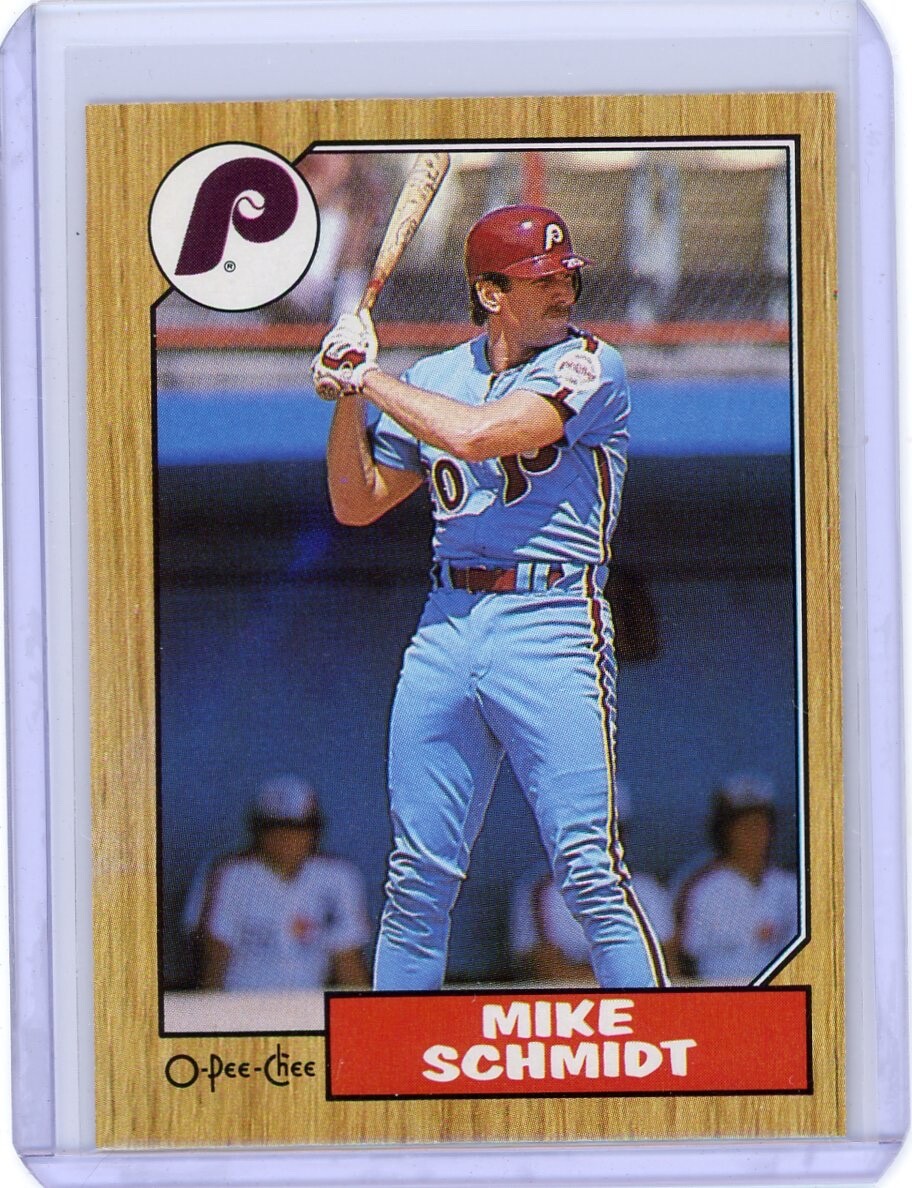 1987 O-PEE-CHEE OPC MIKE SCHMIDT #396 PHILADELPHIA PHILLIES HOF