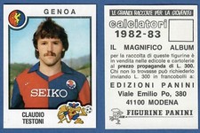 FIGURINA CALCIATORI PANINI 1982/83 - NUOVA/NEW - N.119 TESTONI - GENOA