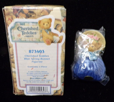 2001 Cherished Teddies BLUE SPRING BONNET - 873403