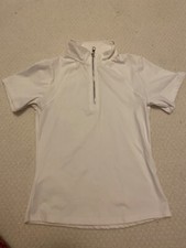 Cavallo Equestrian white show shirt in size small- pre owned but in new conditio