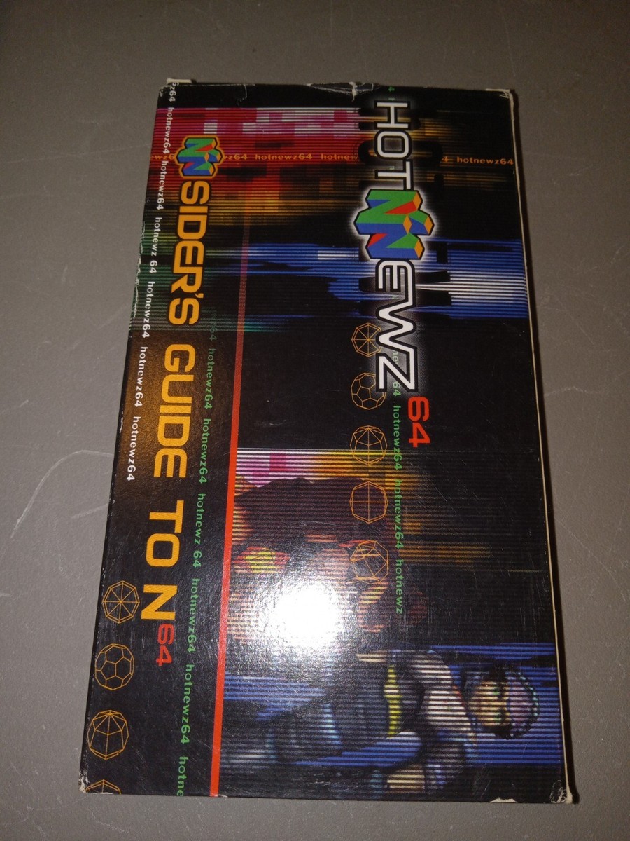 N64 Hotnewz Hot News VHS Tape Insider's Guide Nintendo 64 1999