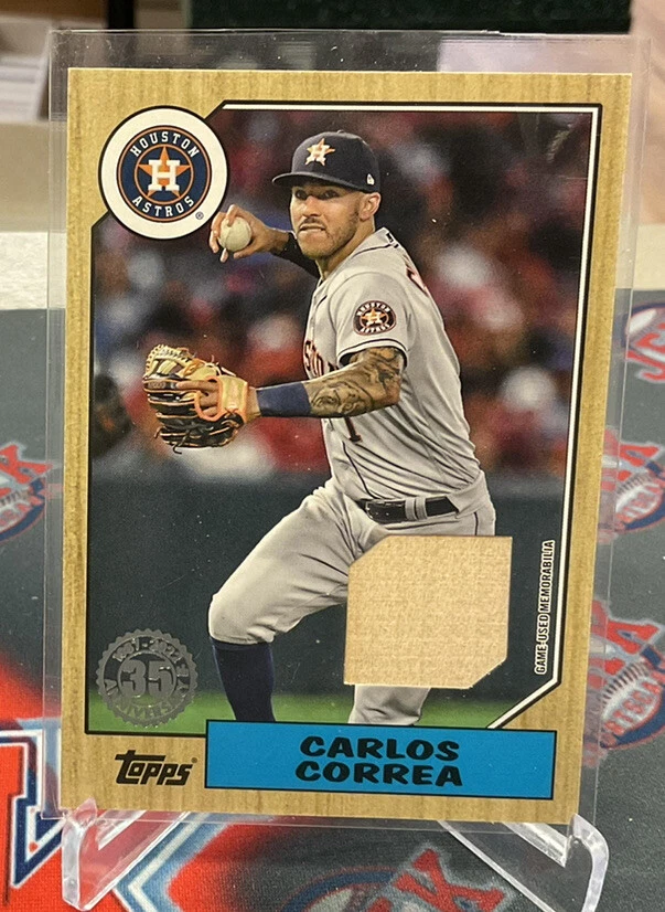 2022 Topps Carlos Correa 1987 Topps Game Used Bat Relic #87R-CC 