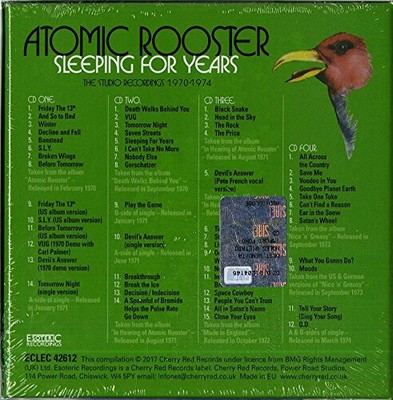 Sleeping For Years: Studio Recordings 1970-1974 by ATOMIC ROOSTER [Audio CD]